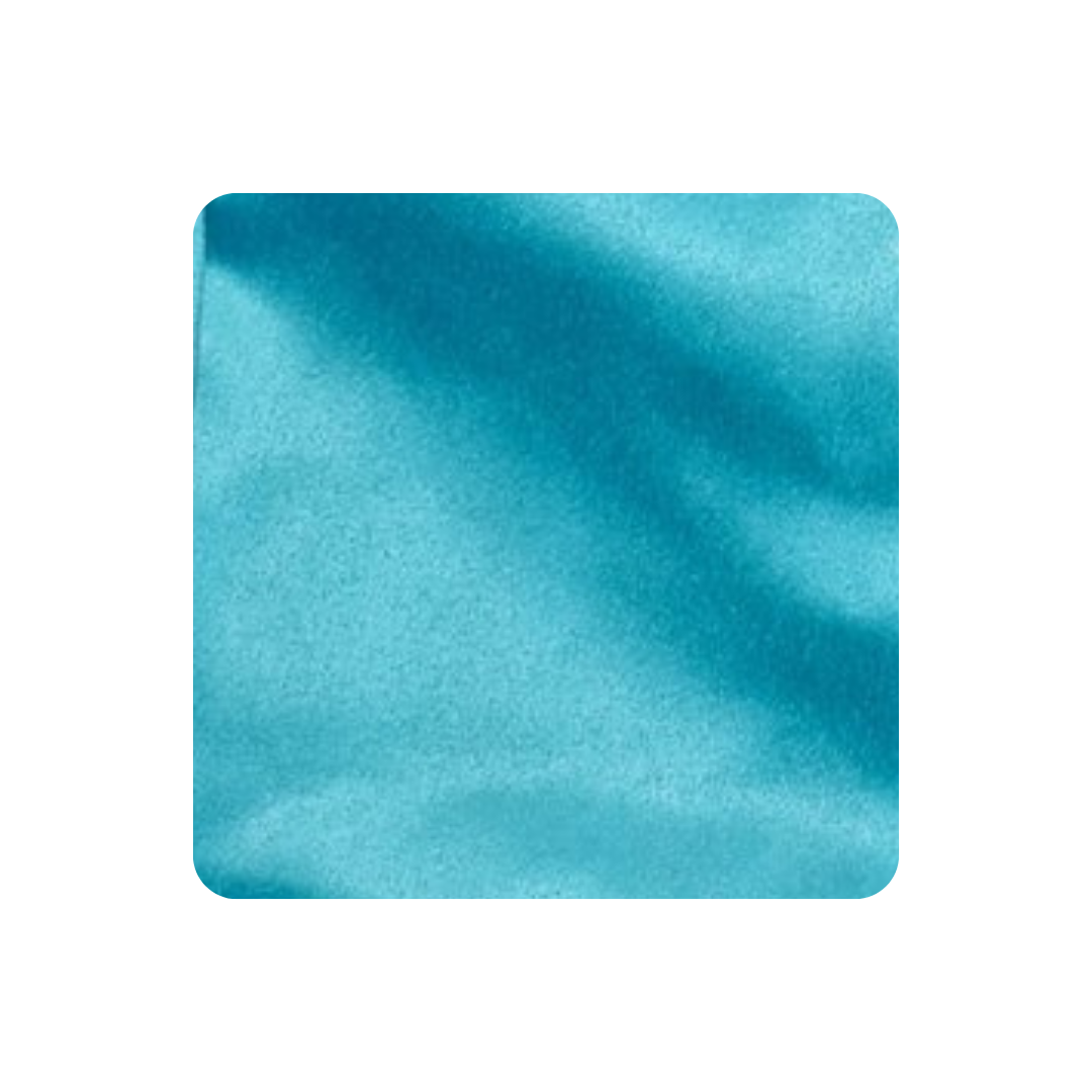 JUNIOR PERSONALISED SATIN PYJAMAS - SHORT SLEEVE TURQUOISE